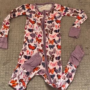 Little Sleepies butterfly print zippie 18-24 months